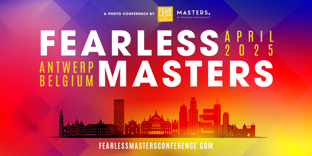 Trouwfotografie conferentie “Fearless Masters” in Antwerpen – 1 & 2 april 2025